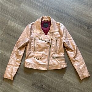 Metallic Rose Gold Women's Jacket